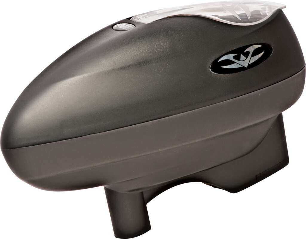 Valken V-Max Plus Paintball Loader Hopper With Max Speed Feed - Black, High-Capacity
